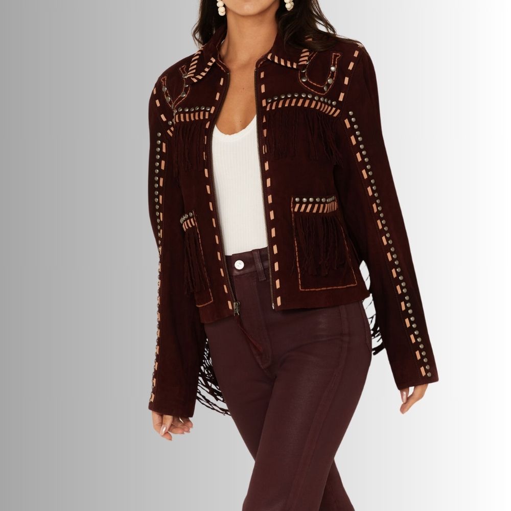 Veste Longue Daim Femme - Bohemian