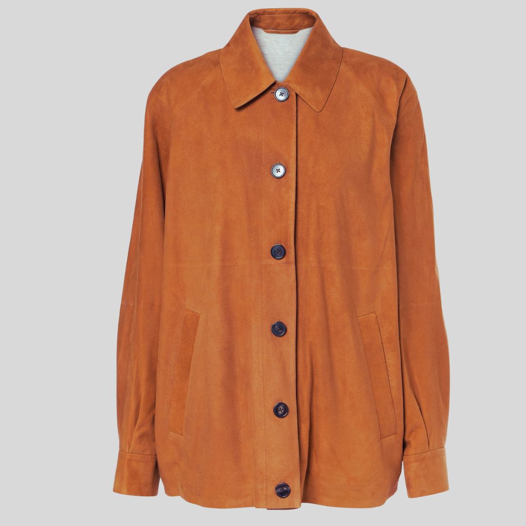 Veste en Daim Femme Longue