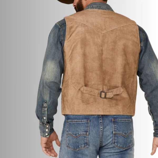 Gilet Homme En Daim - Beige