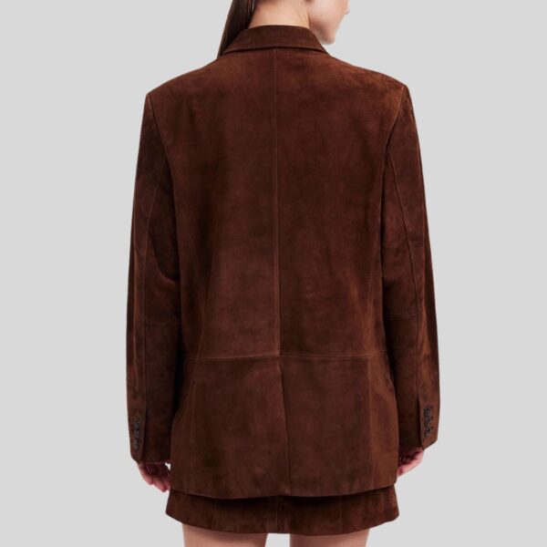 Blazer Femme Daim Marron Foncé