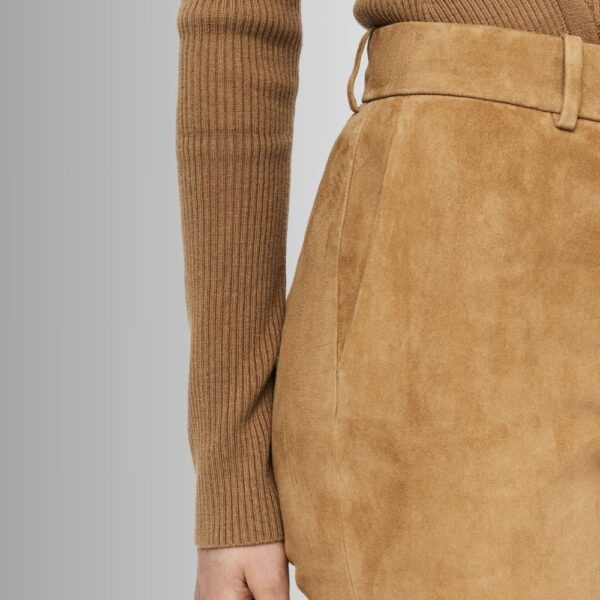 Pantalon Daim Femme - Coupe Régulière