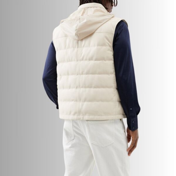 Gilet Blanc Homme - Rembourrée