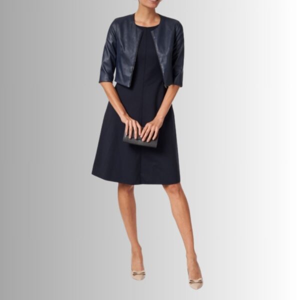 Vest En Cuir Bleu Femme - Bleu