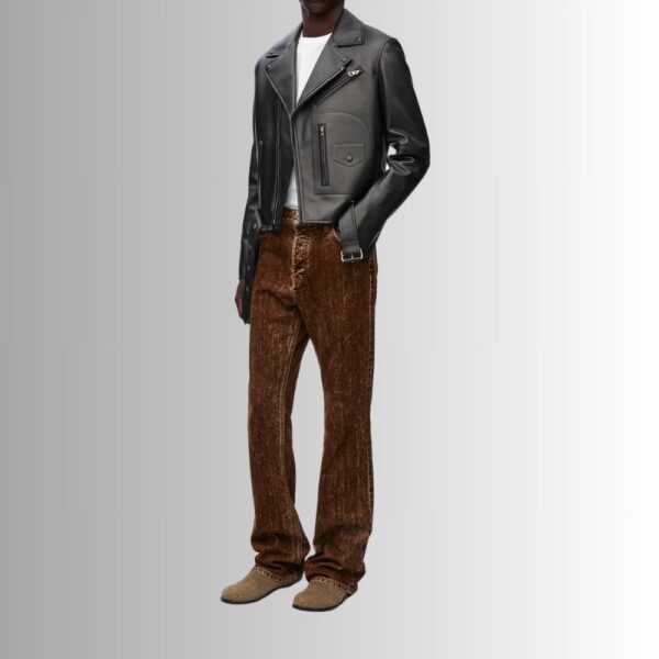 Blouson Moto Homme Cuir - Noir