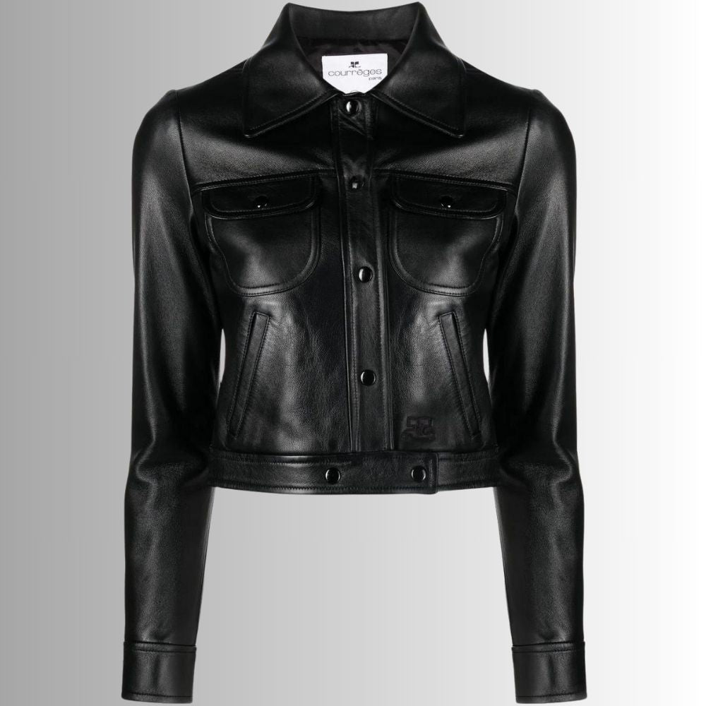 Perfecto Femme Cuir Noir - Tondue