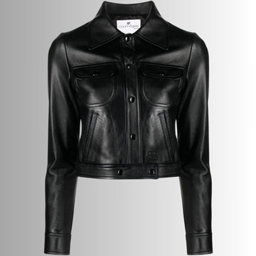 Perfecto Femme Cuir Noir - Tondue