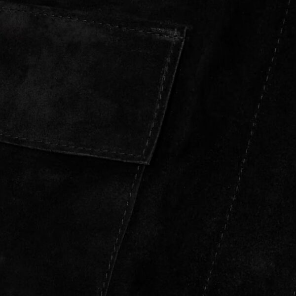 Blouson en daim femme - Noir