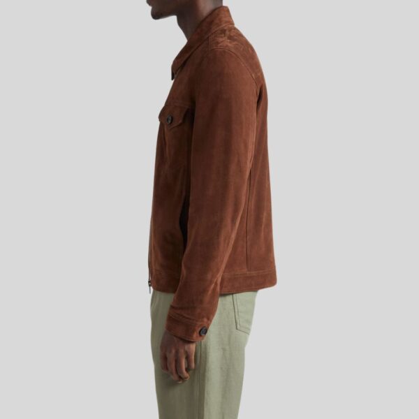 Auburn Vault – Veste Homme En Daim Marron