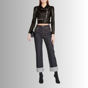 Perfecto noir femme, image complète